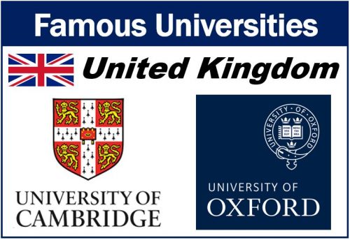 Famous universities United Kingdom