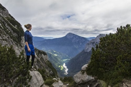 programmable biomaterial - trekking athlete on mountain