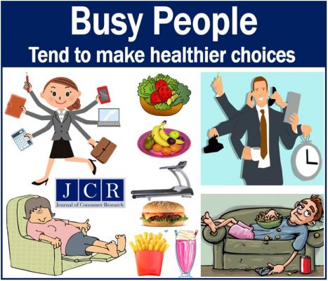 Busy people make healthier choices