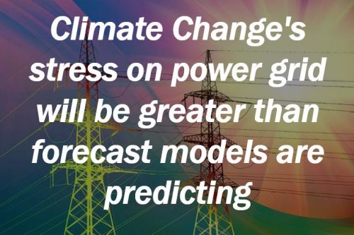 Climate change stress on power grid will be greater
