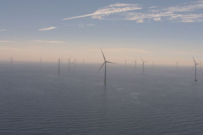 Walney Extension in the Irish Sea - giant wind farm