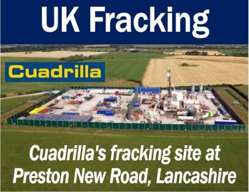 UK Fracking - Cuadrilla site in Lancashire