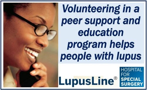 Volunteering helps lupus patients
