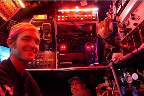 Brett Baker and pilot in submersible