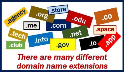 Domain name extensions