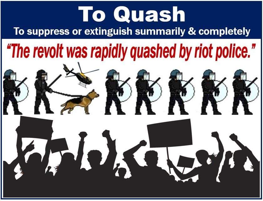 To quash - definition and example