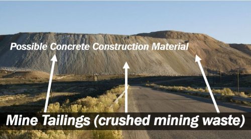 Mine tailings - crushed mining waste