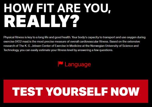 A Fitness calculator tells you how fit you are