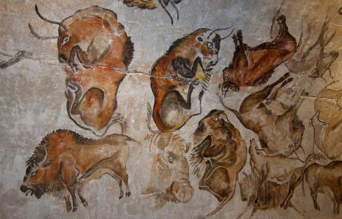 Writing styles article - cave wall painting in Spain