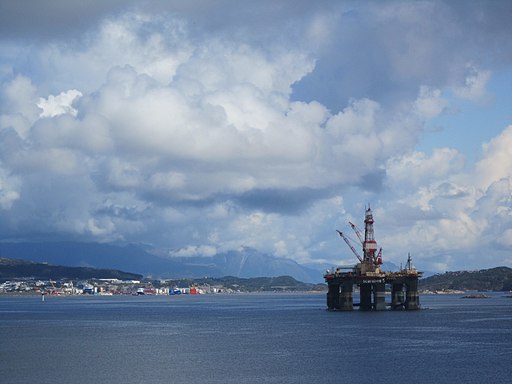 Oil rig near Stavanger, Norway