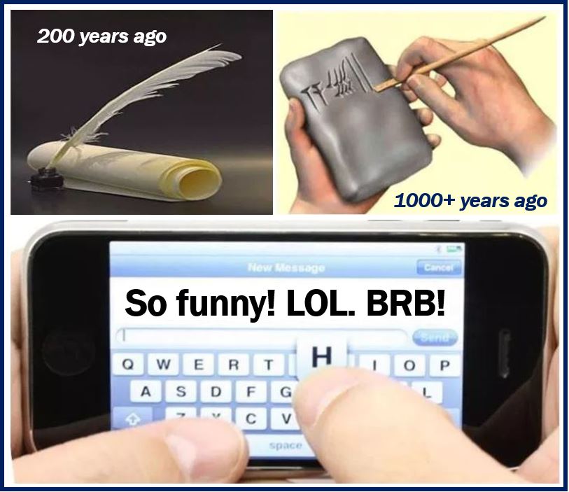 Writing pre and post Internet
