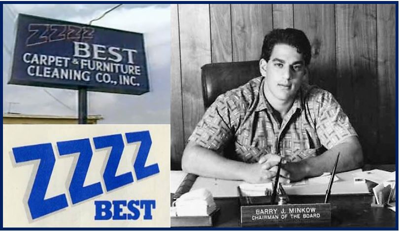 Barry Minkow and ZZZZ Best logo