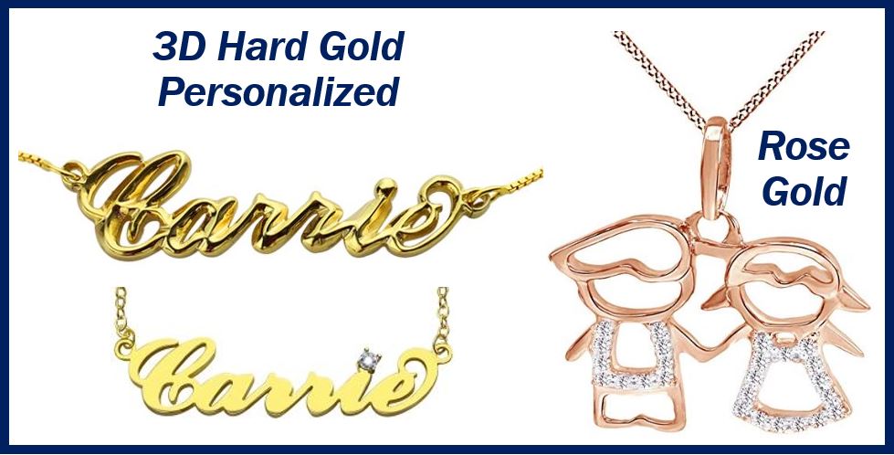 3D hard gold image for article