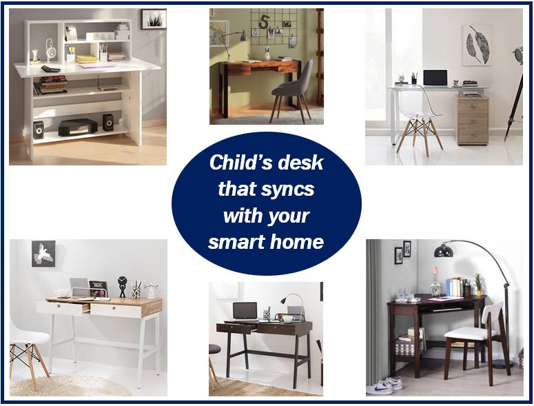 Desk for child in smart home