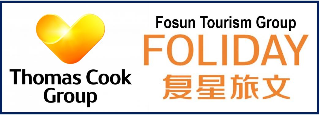 Fosun Holiday Group and Thomas Cook Group logos 8893893893