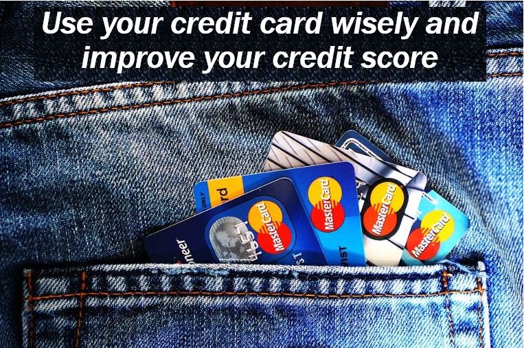 Credit card for credit history image