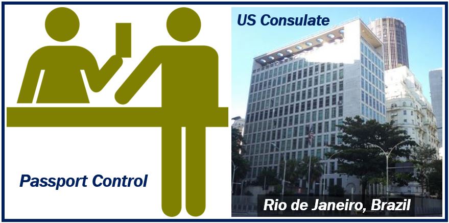 Passport control and consulate