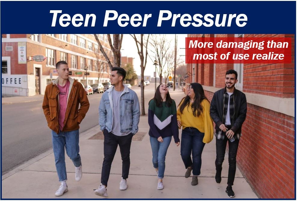Peer pressure damages teenagers image 89839839