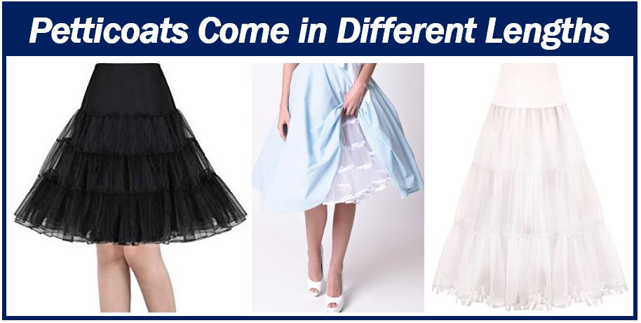 Petticoats come in different lengths image 444444