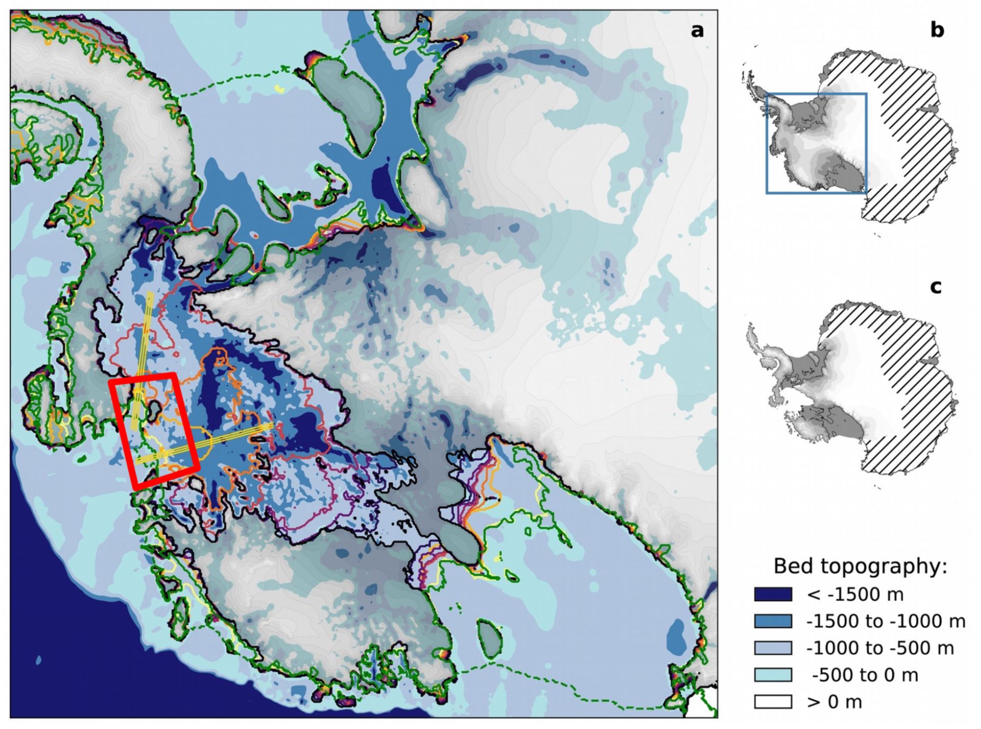 West Antarctic Ice Sheet snowstorm area