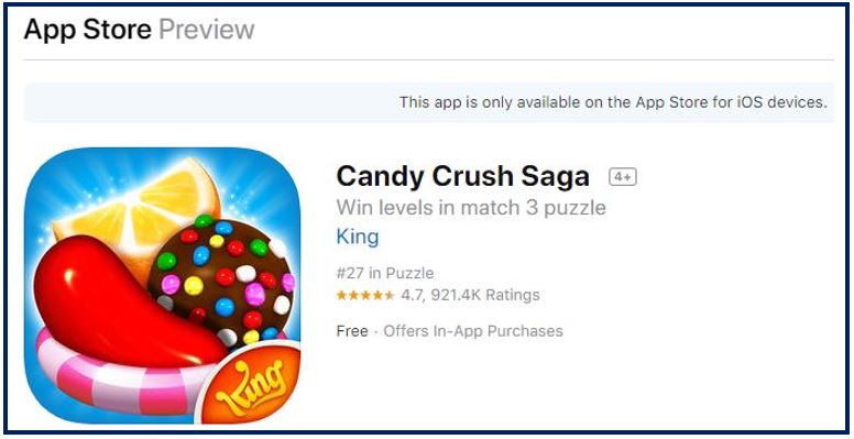iPhone games candy crush 344