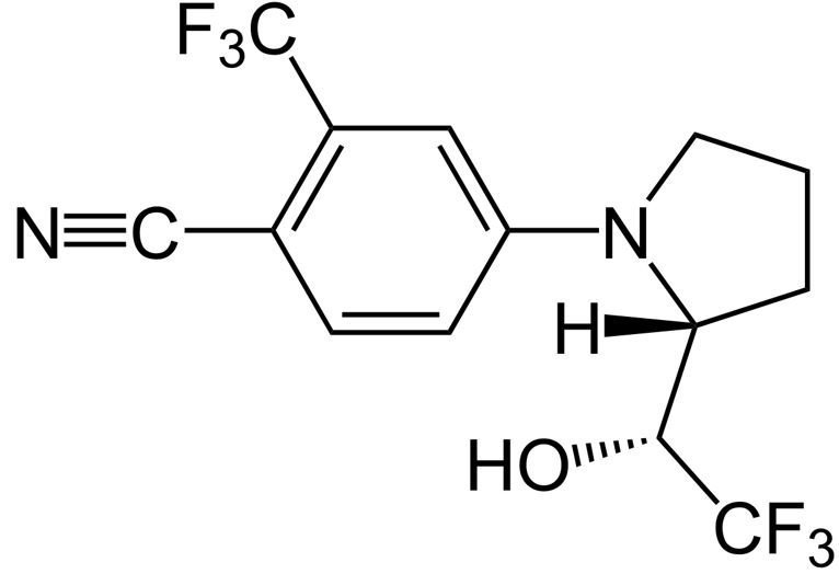 Structure of Ligandrol - one of the SARMs