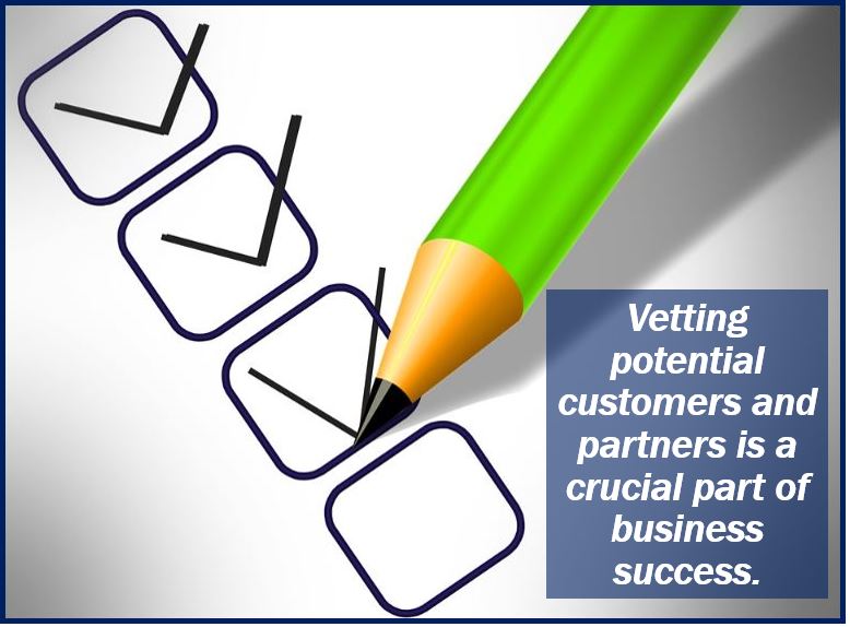 Account vetting important part of business