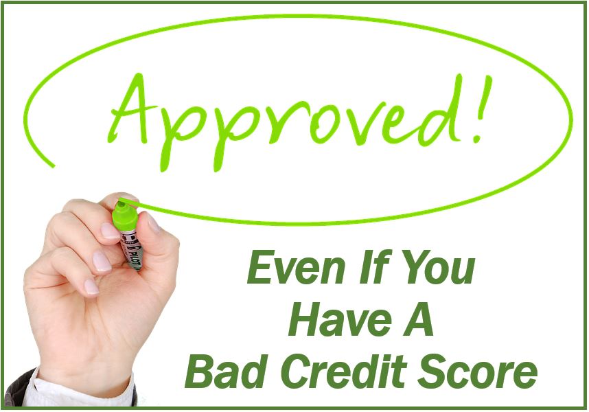 Bad credit score get a loan image 4444