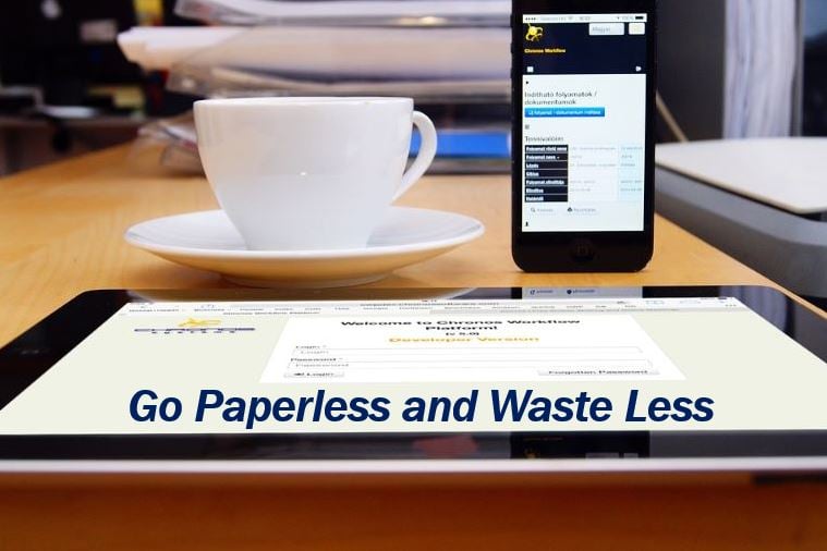 Paperless office image