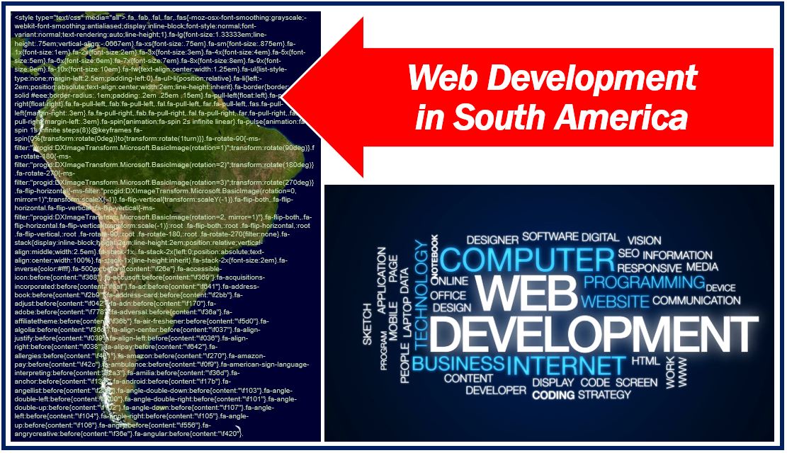 Web development in South America image 3499393993