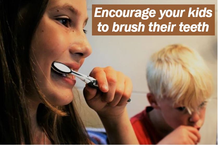 Encourage your kids to brush their teeth regularly