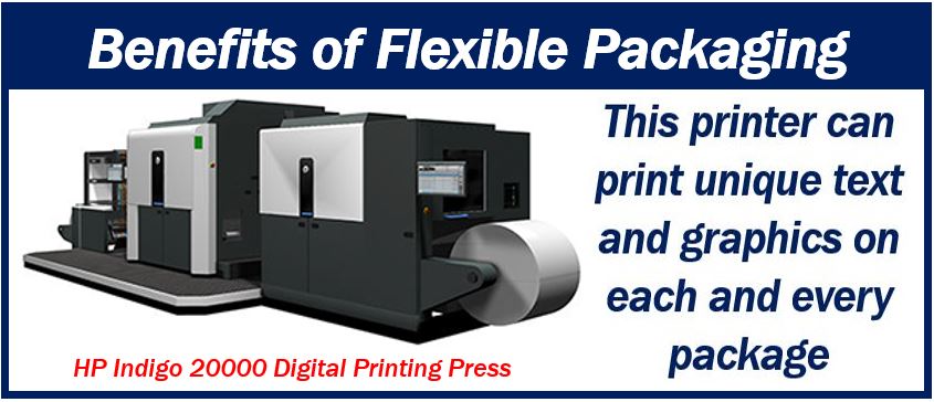 Flexible packaging image with large printer 3333k3