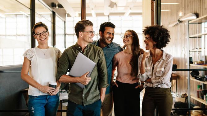 Group of people in the workplace