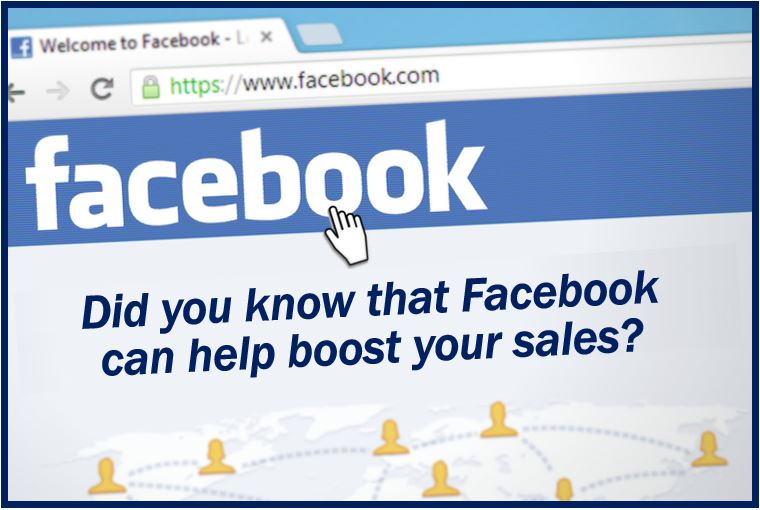 Facebook to increase sales - adapted homepage image