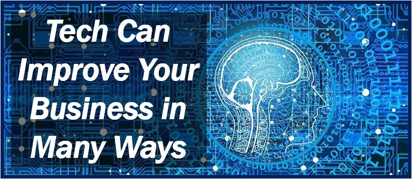 Tech can improve your business - image of circuits and AI