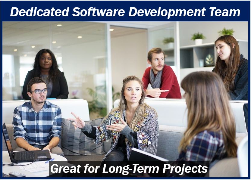 Dedicated software development team image 439939929