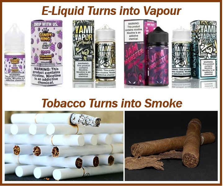 E-liquid and tobacco comparison - image for article