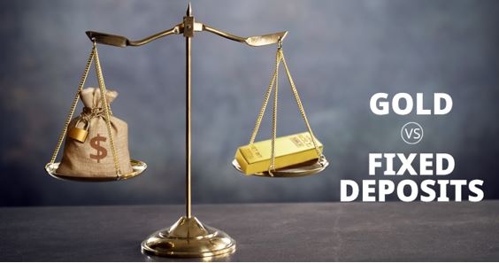 Gold vs fixed deposits - pic for article on the subject 3333
