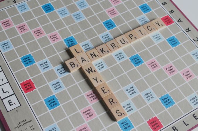 Scrabble image for article on filing for bankruptcy and what to expect 1