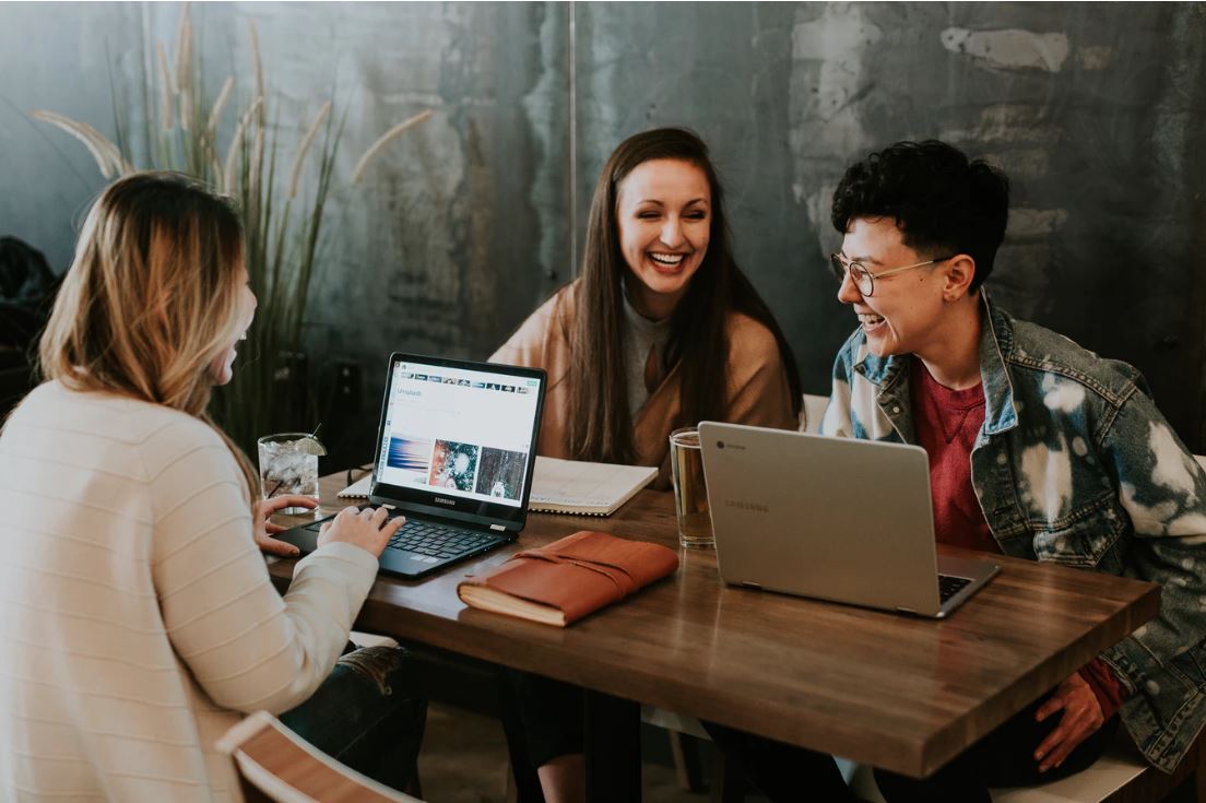 Thumbnail of three millennials using laptops 3