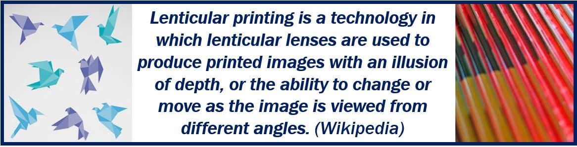Lenticular printing - print to stay modern image for article 499333339