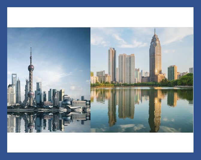 Skyline of 2 cities in China - thumbnail image