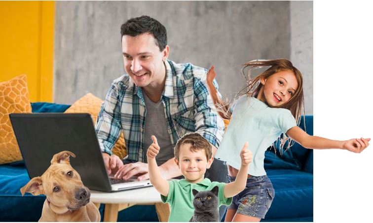 How to work from home with kids there too