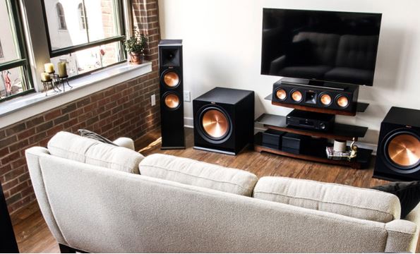 Components of a hot sale home theater system