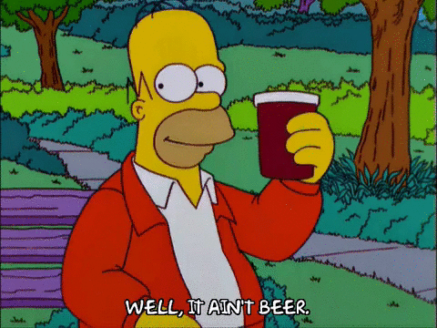 Simpson drinking
