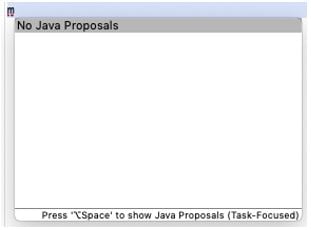 No Java proposals 4994