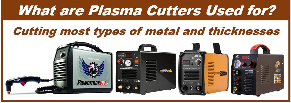 What are plasma cutters used for - image with four plasma cutters