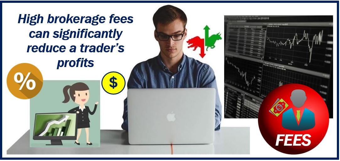 Brokerage fees can eat into your profits as a trader - image for article