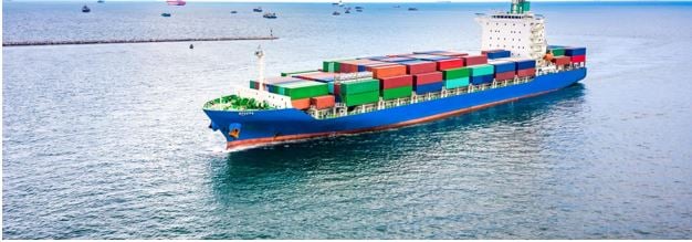 Environmental investment areas article - a large container ship