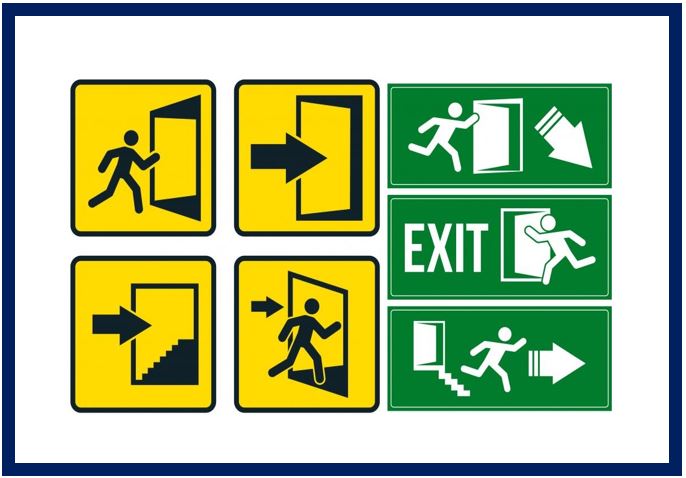 Exit signs - image for article 54989348948